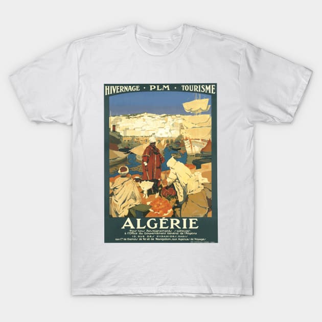 Algerie - Algeria Vintage French Travel Poster Design T-Shirt by Naves